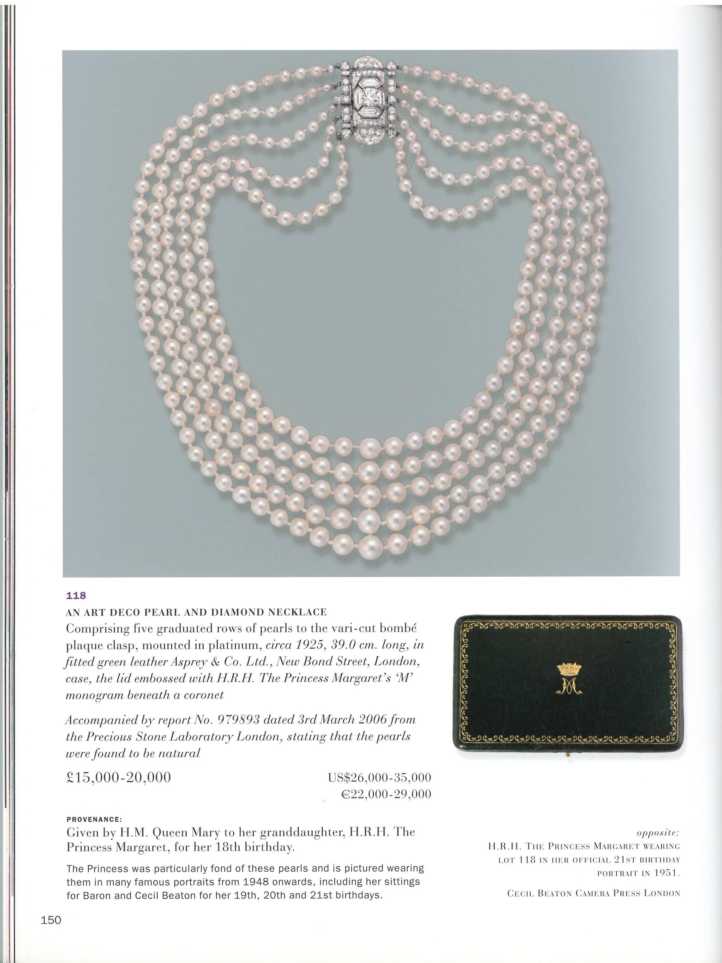 princess margaret jewelry auction