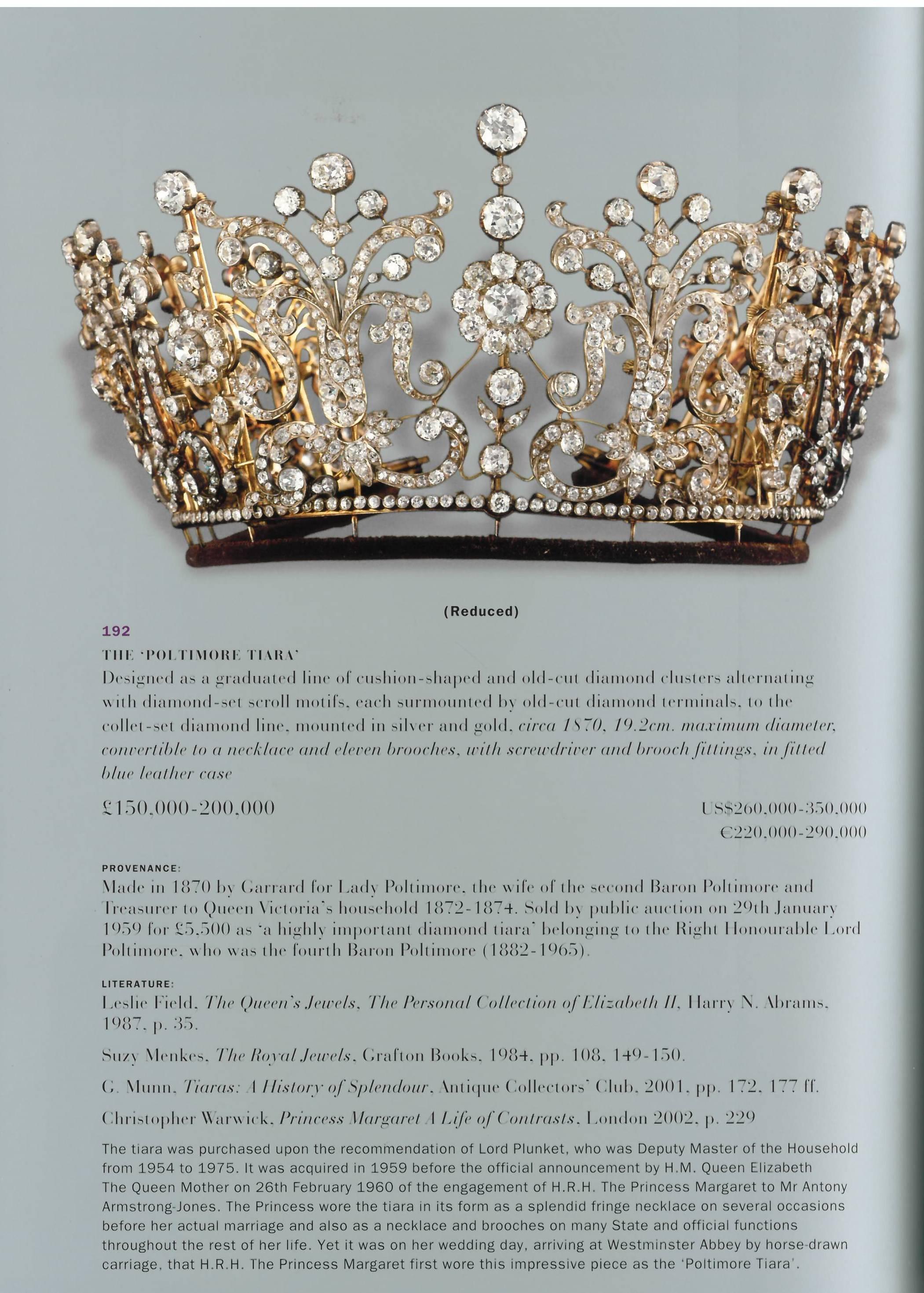 Women's or Men's Property from the Collection of HRH the Princess Margaret, Christies Catalogues