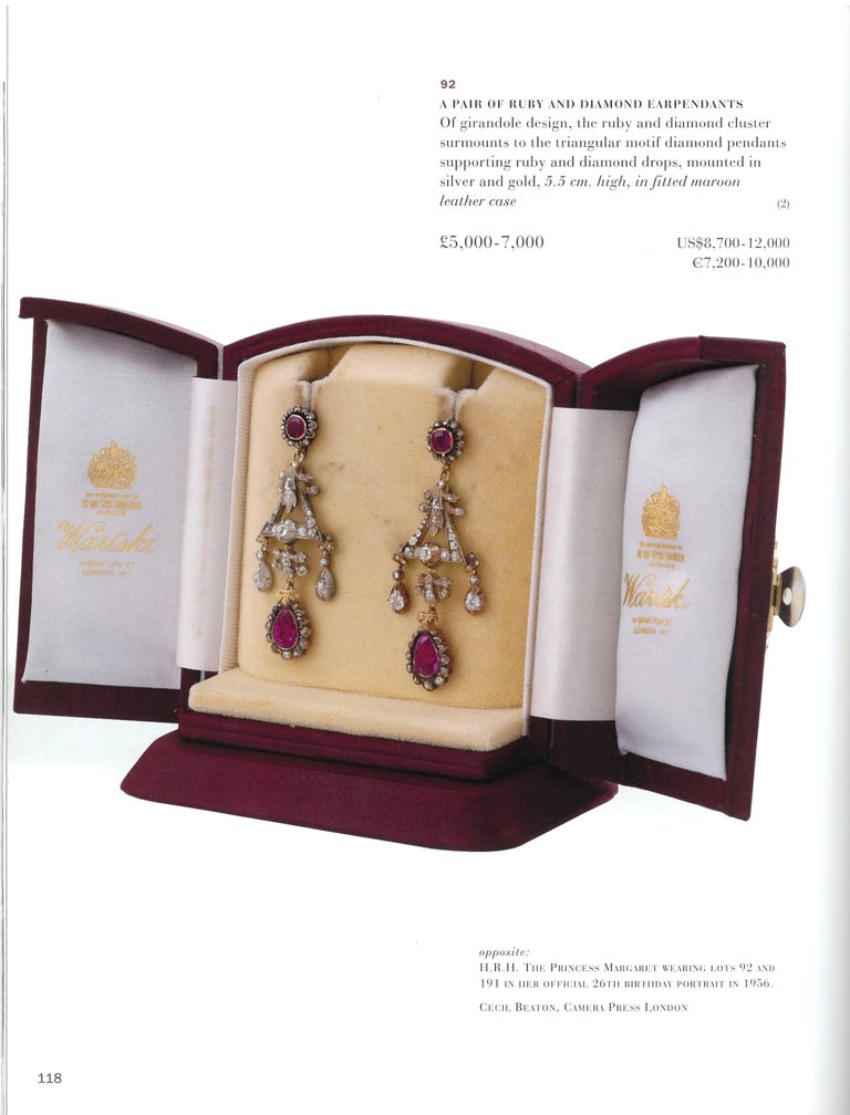 This is the two volumes of sale catalogues produced by Christie's for the sale of Princess Margaret's collection - in particular the whole of volume 1 is devoted to her Jewellery and pieces of Faberge, there are 192 lots which are photographed and