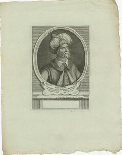 Prophet Muhammad (Mahomet) – 18th Century Paris Engraving by Daumont, c.1770