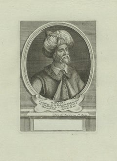 Prophet Mohammed (Mahomet) - Pariser Kupferstich von Daumont, 18. Jahrhundert, um 1770