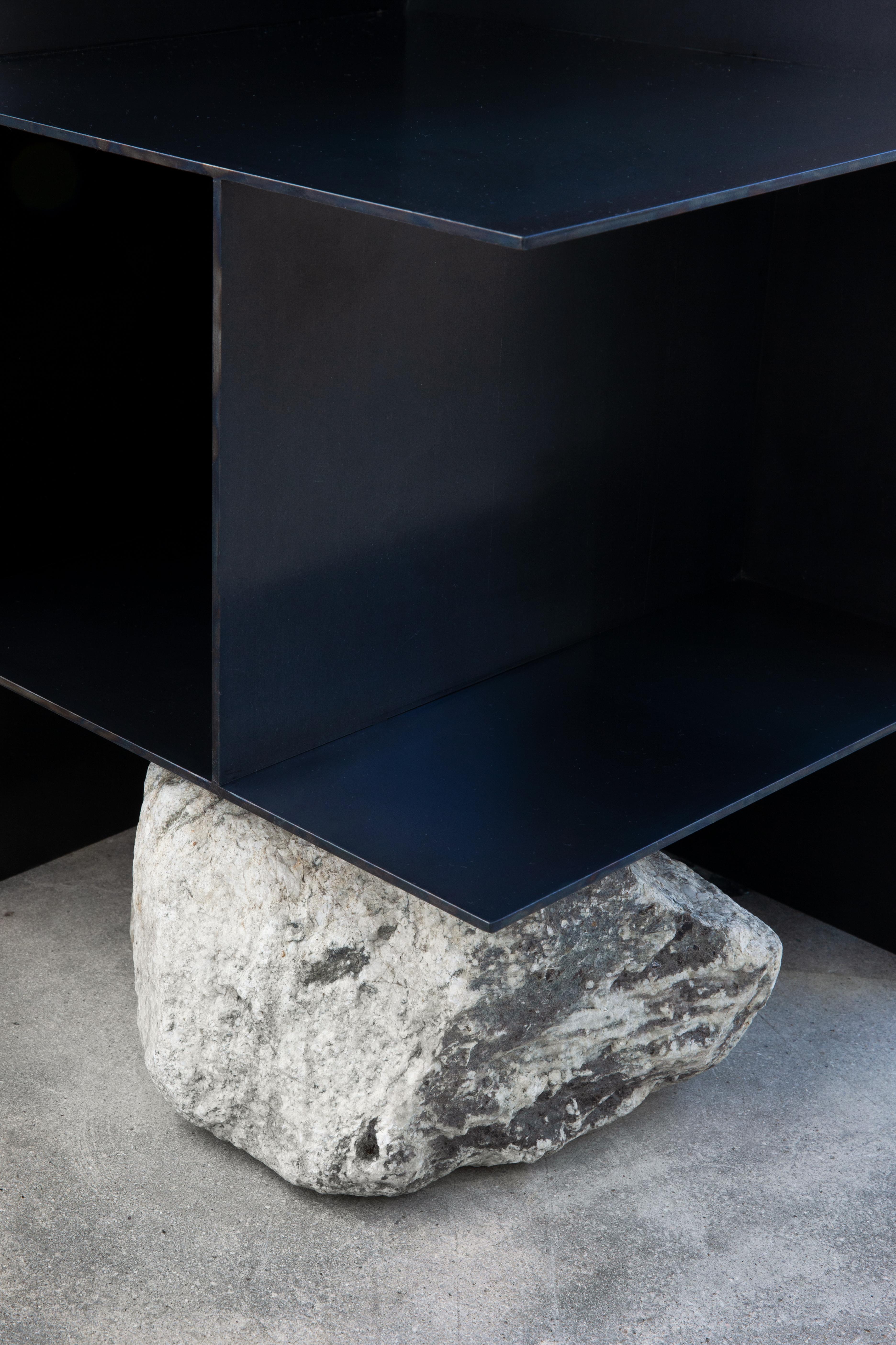Modern Proportions of Stone Chair I by Lee Sisan For Sale