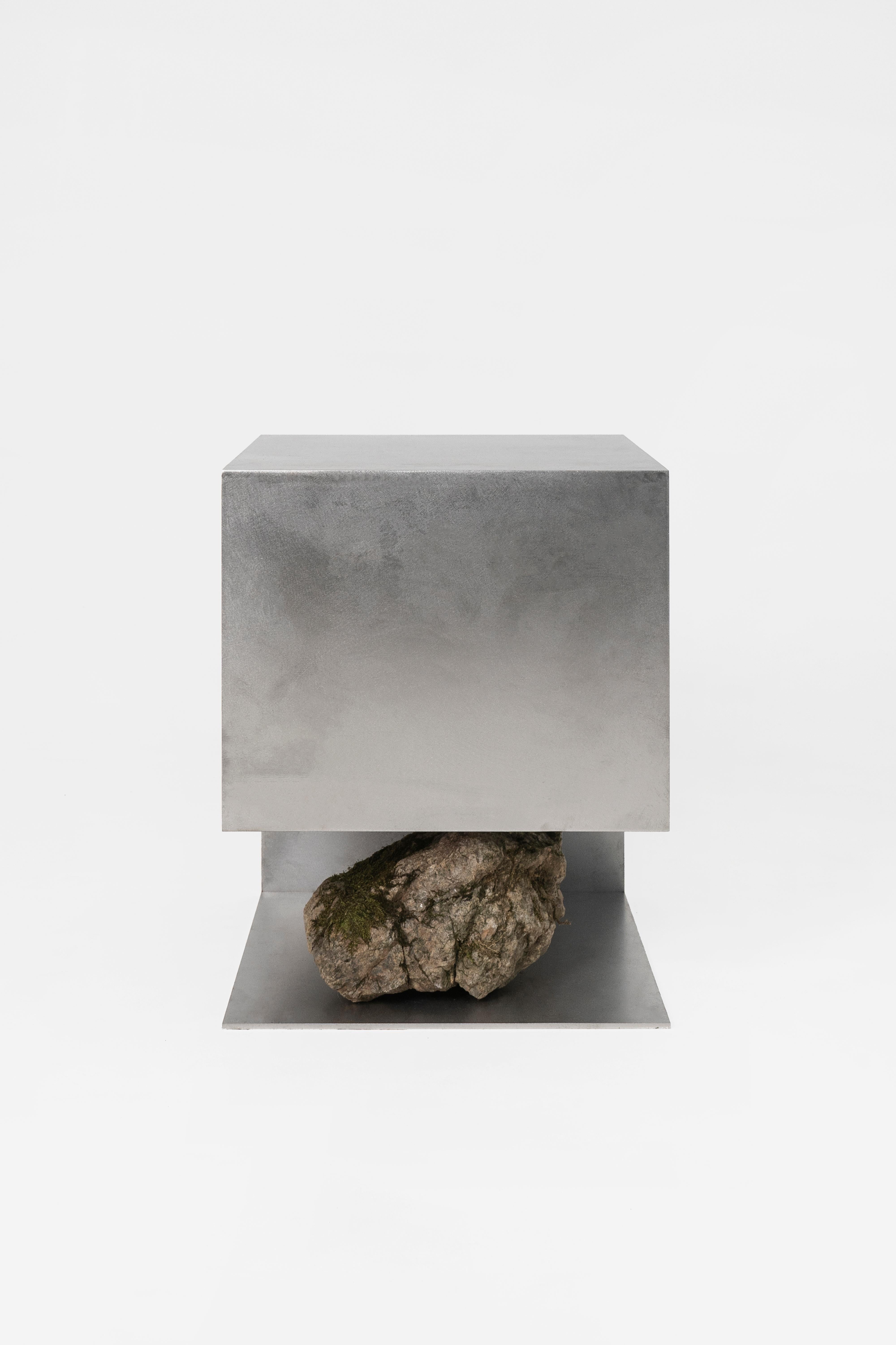 Modern Proportions of Stone Stool by Lee Sisan For Sale
