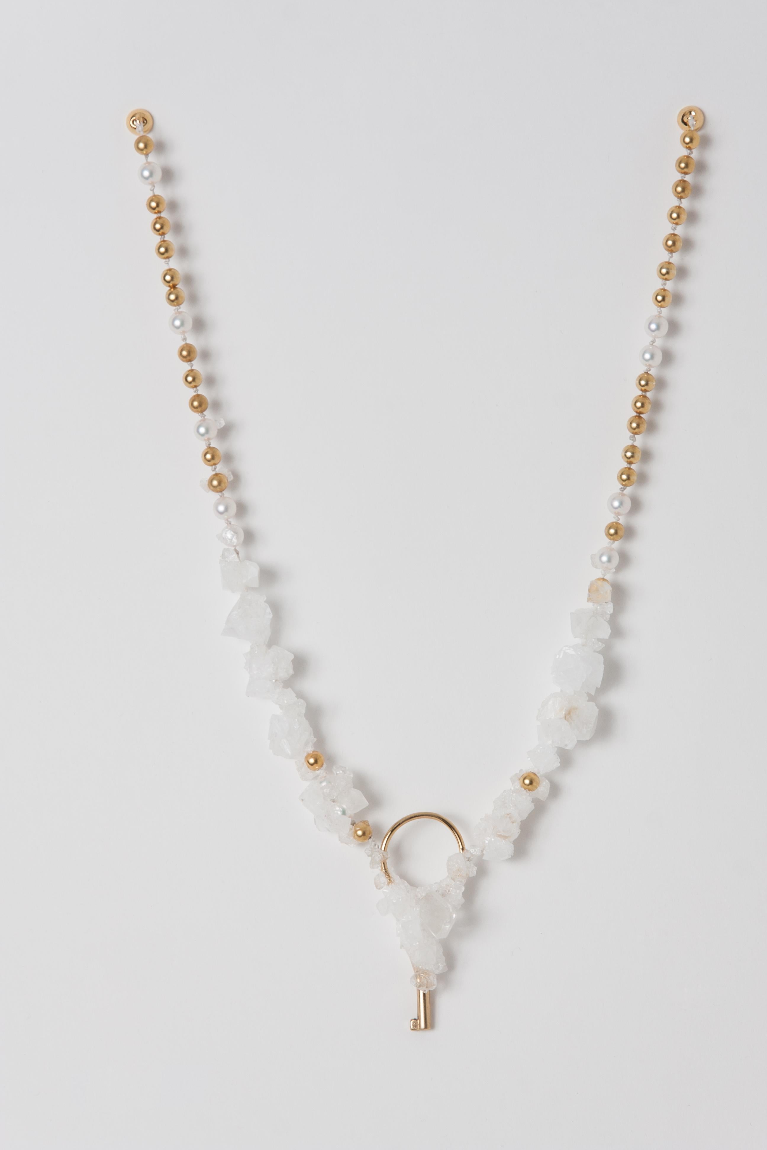 Plated Proposal Ring Box in Pearls and Crystal Sculpted by Mark Sturkenboom
