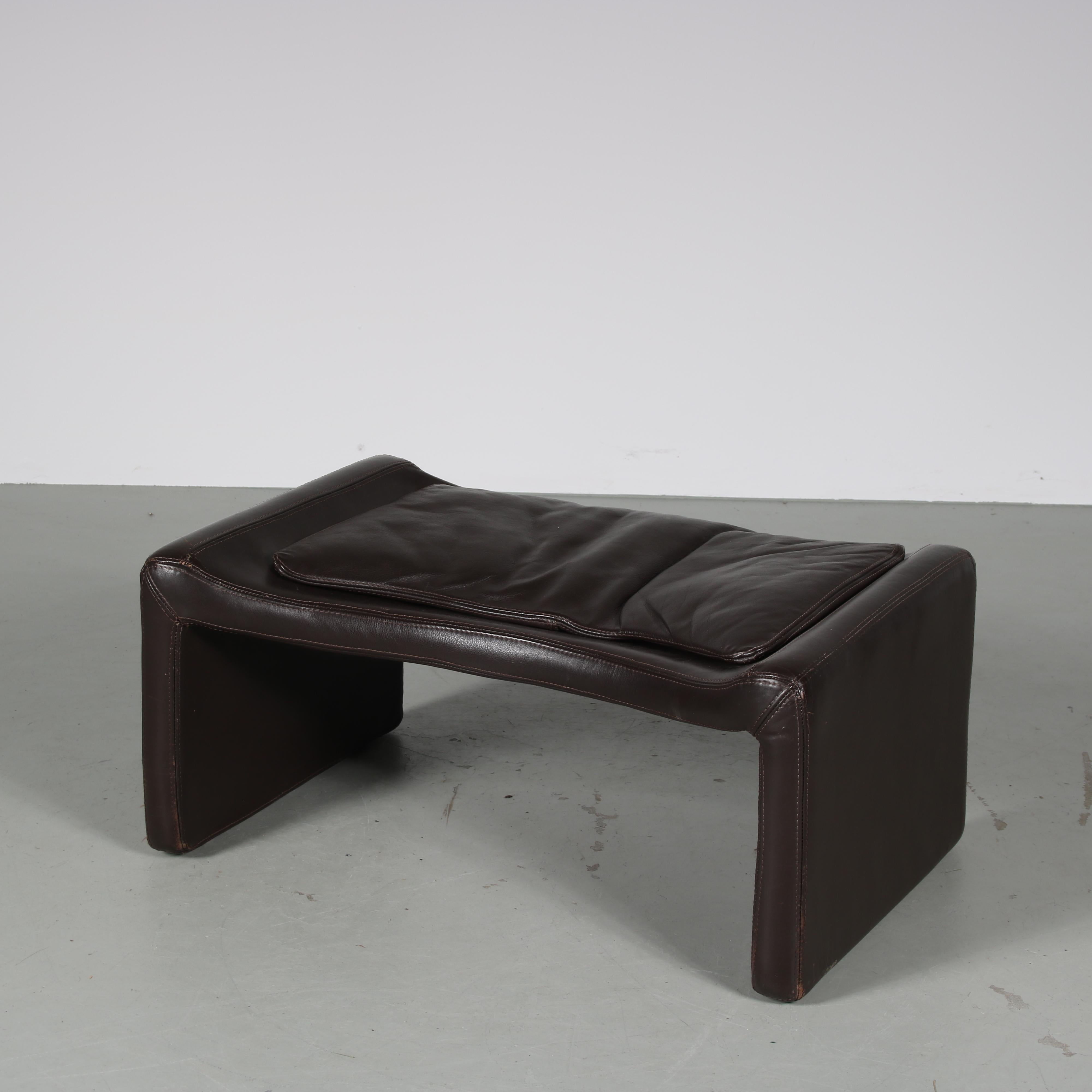 “Proposals” Chair with Ottoman by Vittorio Introini for Saporiti, Italy, 1970 For Sale 7