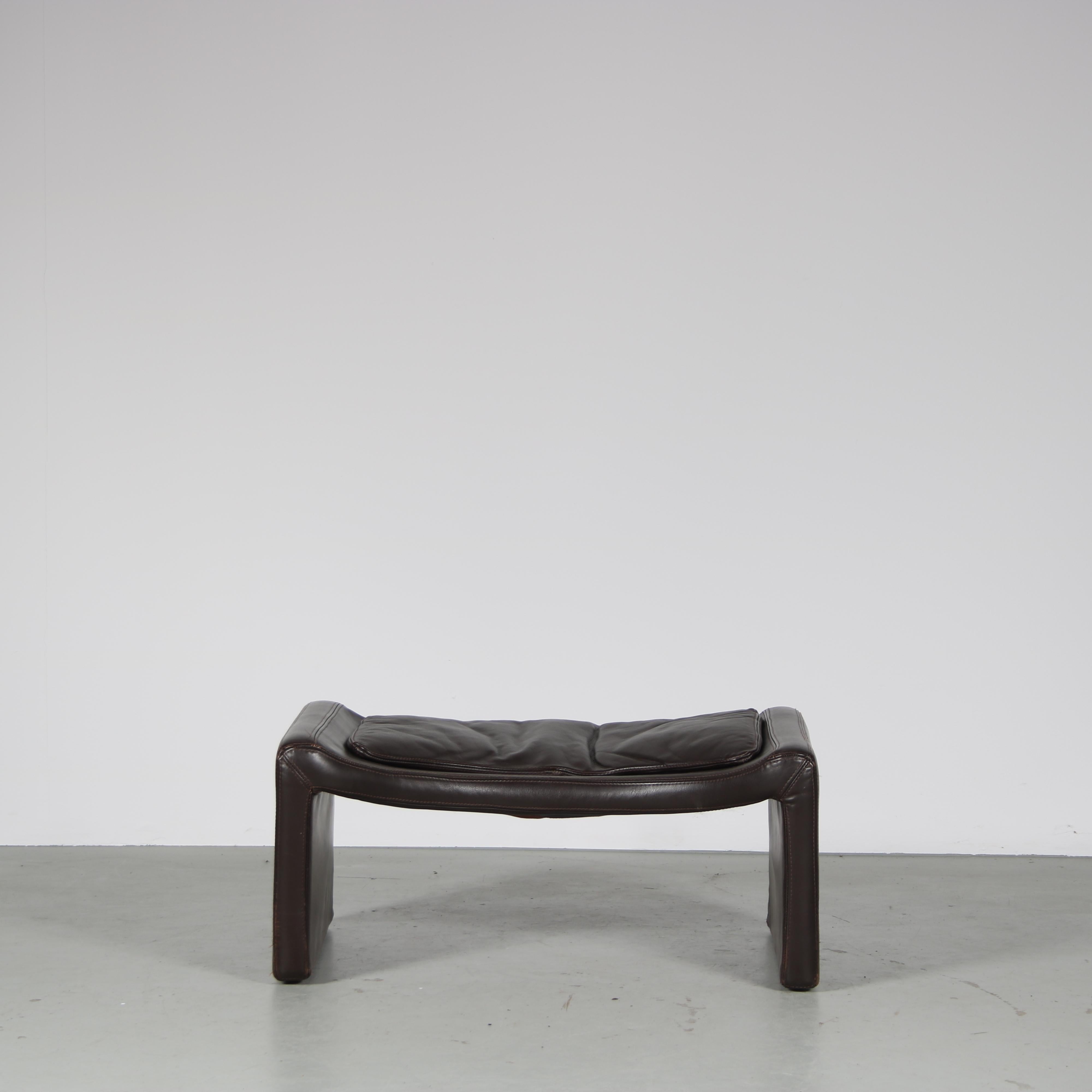 “Proposals” Chair with Ottoman by Vittorio Introini for Saporiti, Italy, 1970 For Sale 8