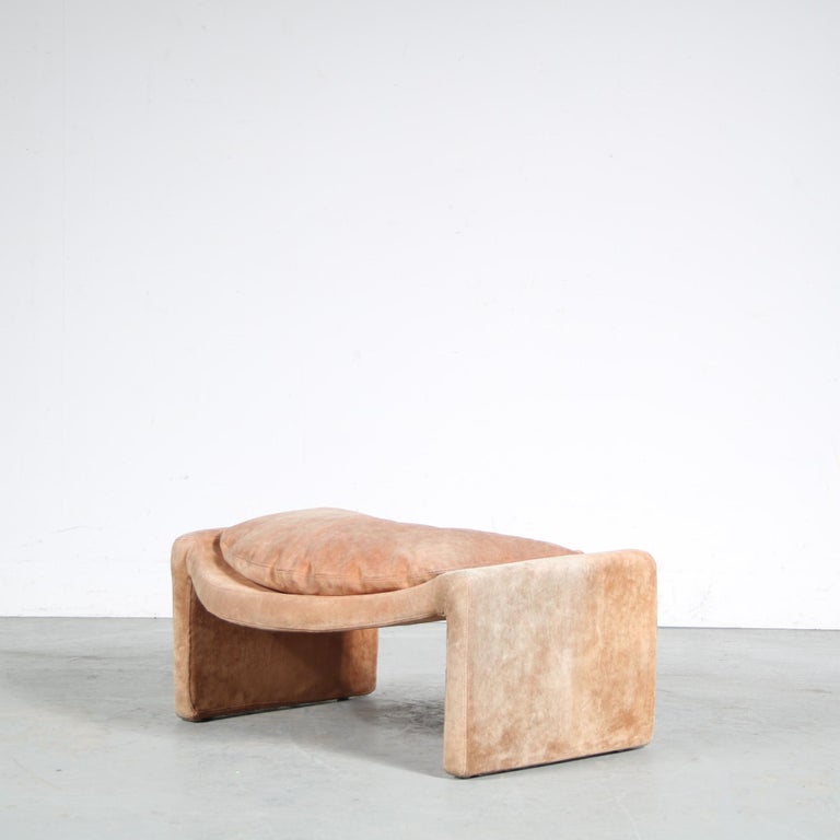 “Proposals” Chair with Ottoman by Vittorio Introini for Saporiti, Italy 1970 For Sale 10