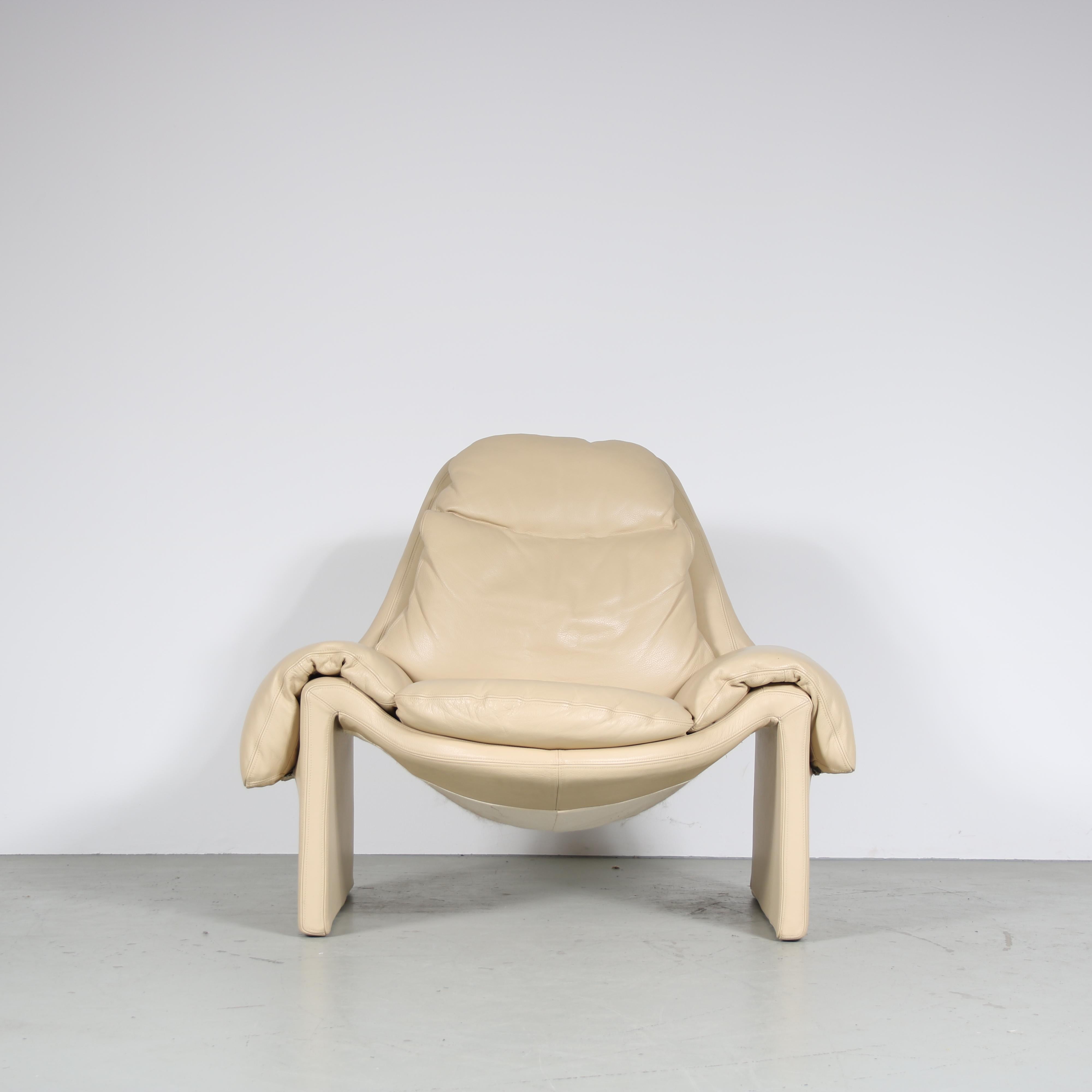 “Proposals” Chair with Ottoman by Vittorio Introini for Saporiti, Italy 1970 3