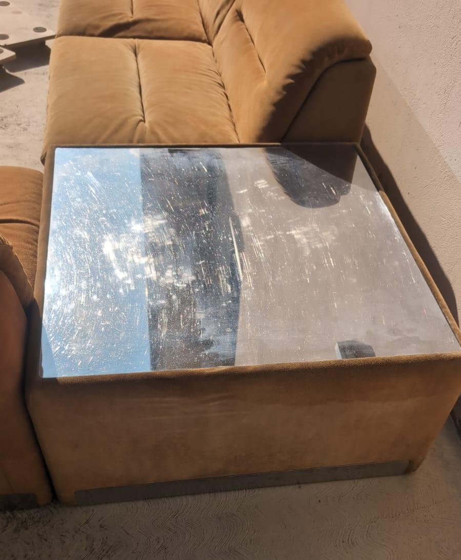 Acciaio Proposals Living Room Set by Saporiti, 70s in vendita