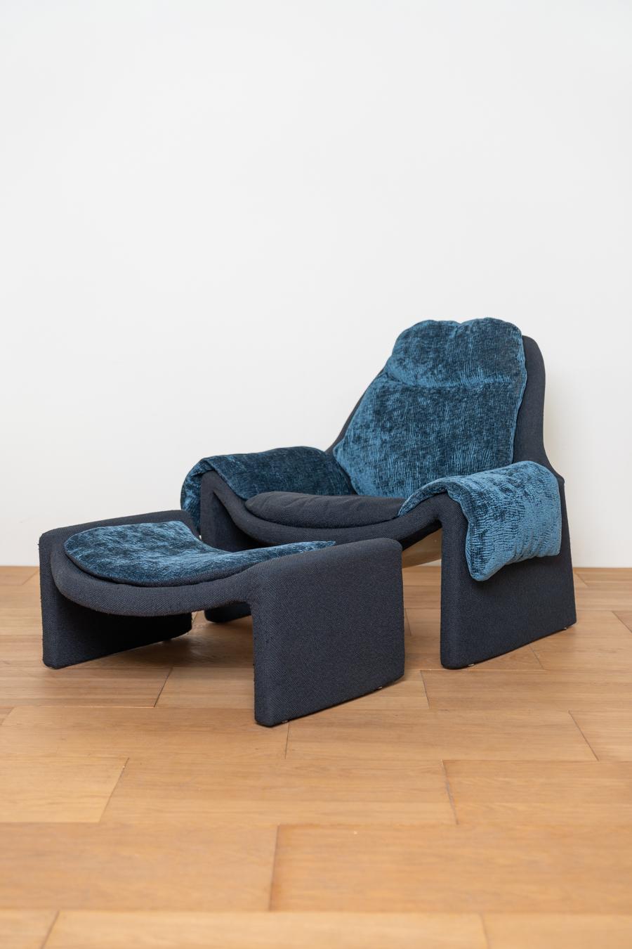 Italian “PROPOSALS” Lounge Chair by Vittorio Introini for Saporiti, 1970s For Sale