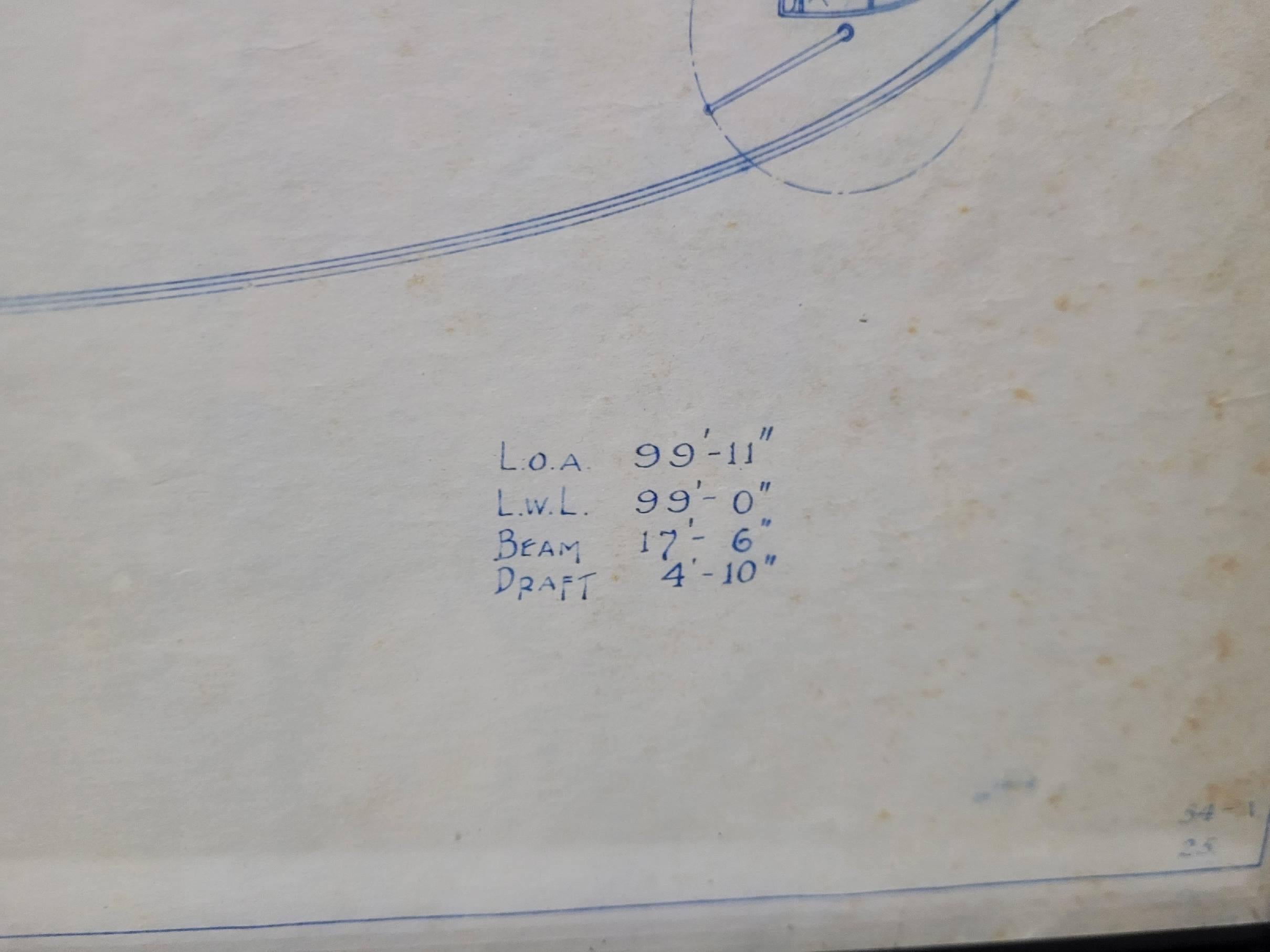 Proposed Sketch for the Lawley Built Yacht Edamena IV 2