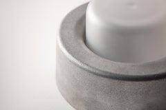 Prose Large Wall Sconce, Sand Cast Metal Body with a hand turned glass shade