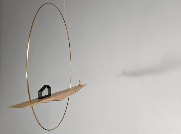 Prospect, MidCentury Style Wooden Hanging Mobile For Sale at 1stDibs