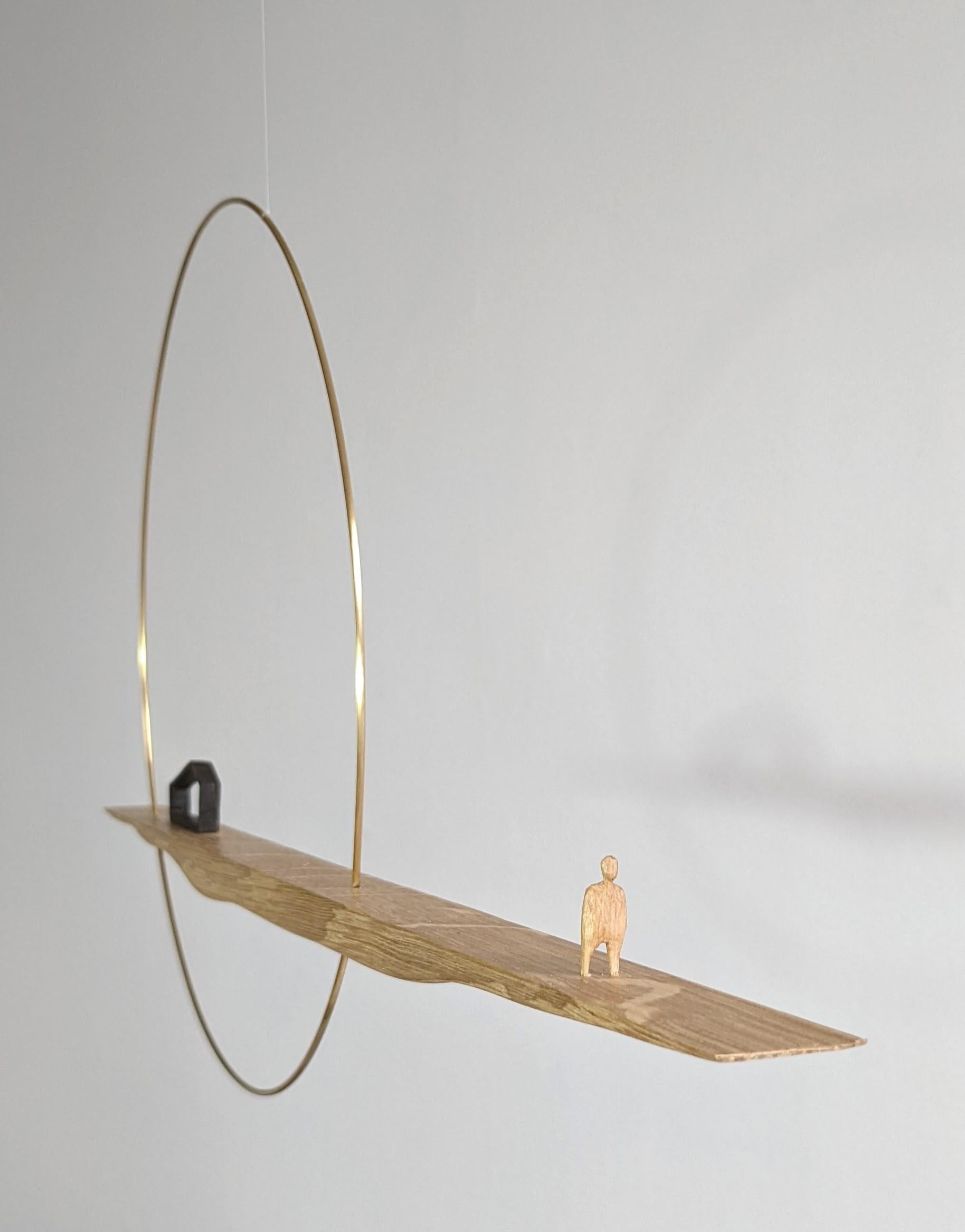 Mid-Century Modern Prospect, Mid-Century Style Wooden Hanging Mobile