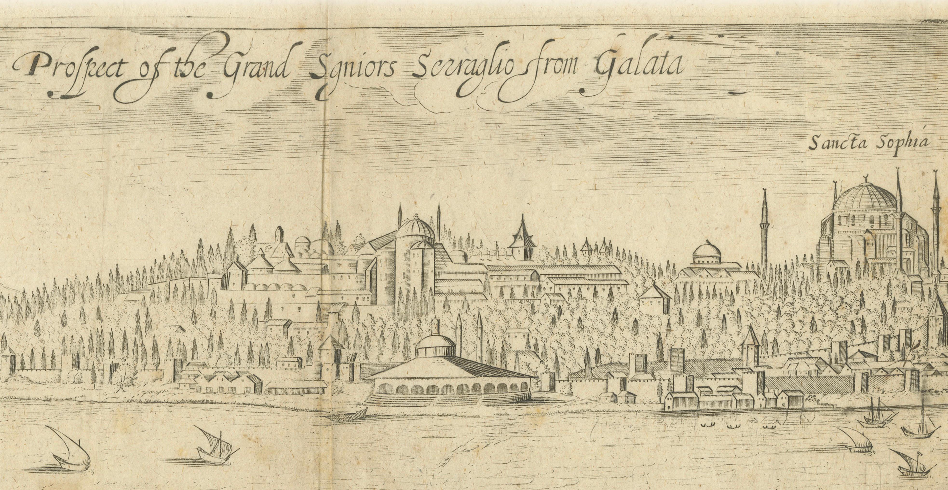 Prospect of the Grand Signior’s Seraglio from Galata – Constantinople, 1673