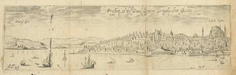 Prospect of the Grand Signior’s Seraglio from Galata – Constantinople, 1673