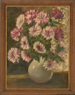 Prosper Rotge (1895-1969) – Öl, Mitte des 20. Jahrhunderts, Un Vase de Fleurs