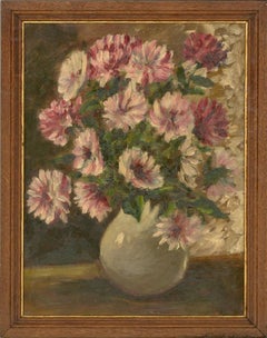Prosper Rotge (1895-1969) - Mid 20th Century Oil, Un Vase de Fleurs