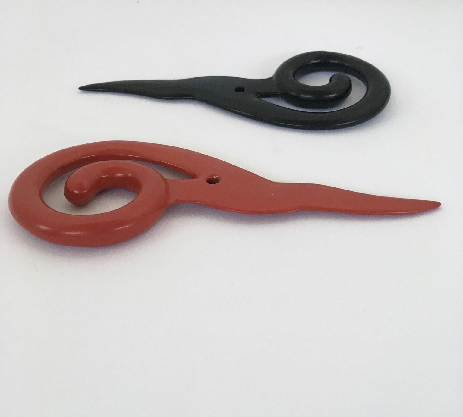 Italy 1980 Post-Modern Abstract Red Laquered Bronze Sculpture Prospero Rasulo For Sale 10