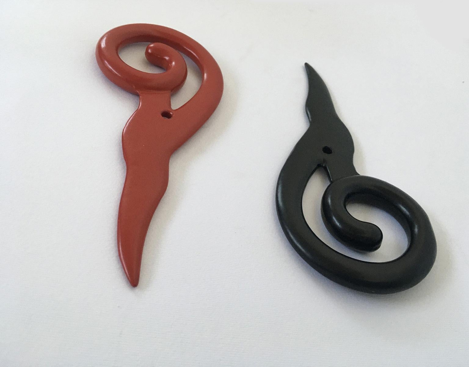 Italy 1980 Post-Modern Abstract Red Laquered Bronze Sculpture Prospero Rasulo For Sale 12