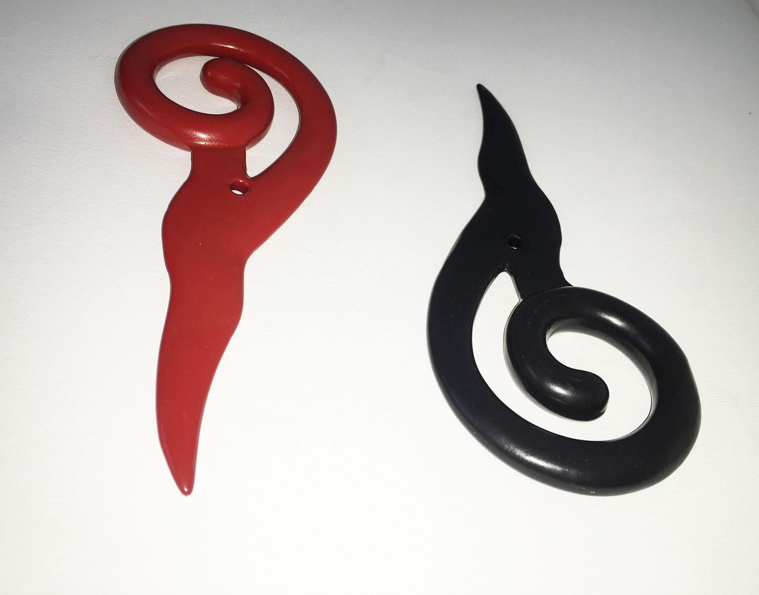 Italy 1980 Post-Modern Abstract Red Laquered Bronze Sculpture Prospero Rasulo For Sale 13