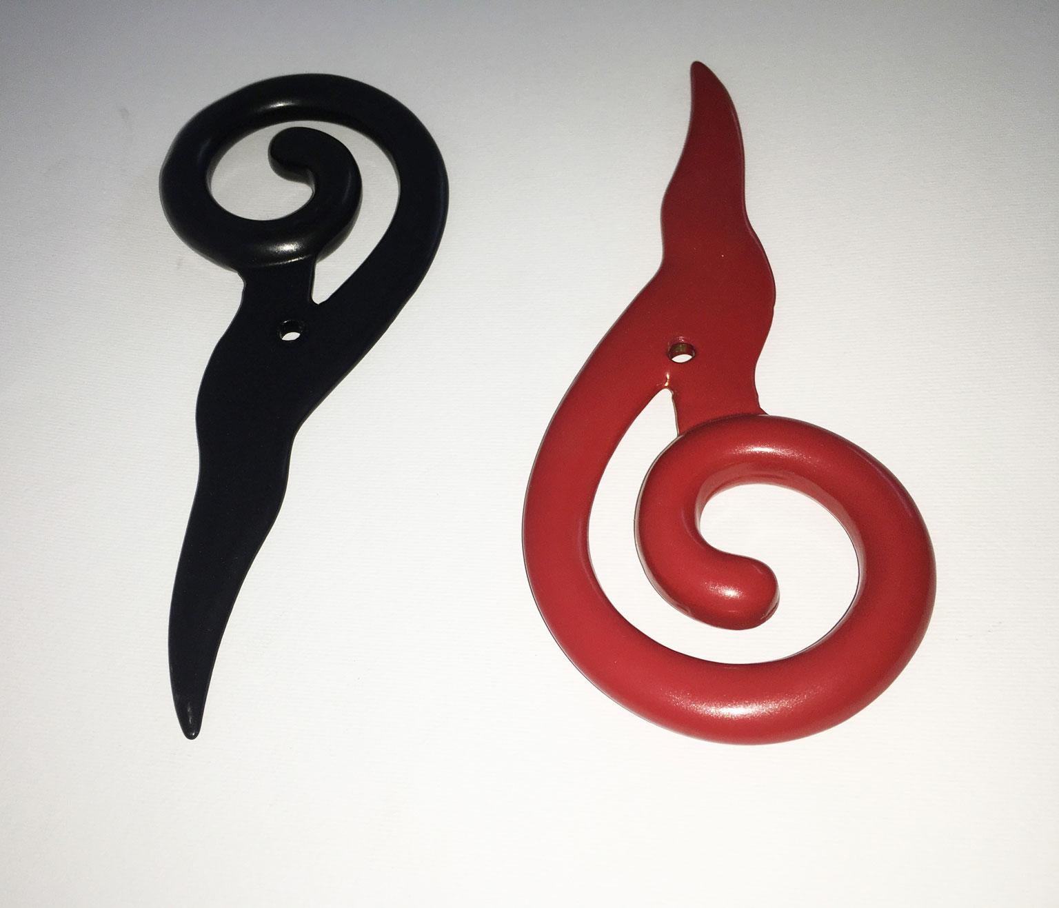 Italy 1980 Post-Modern Abstract Red Laquered Bronze Sculpture Prospero Rasulo For Sale 14