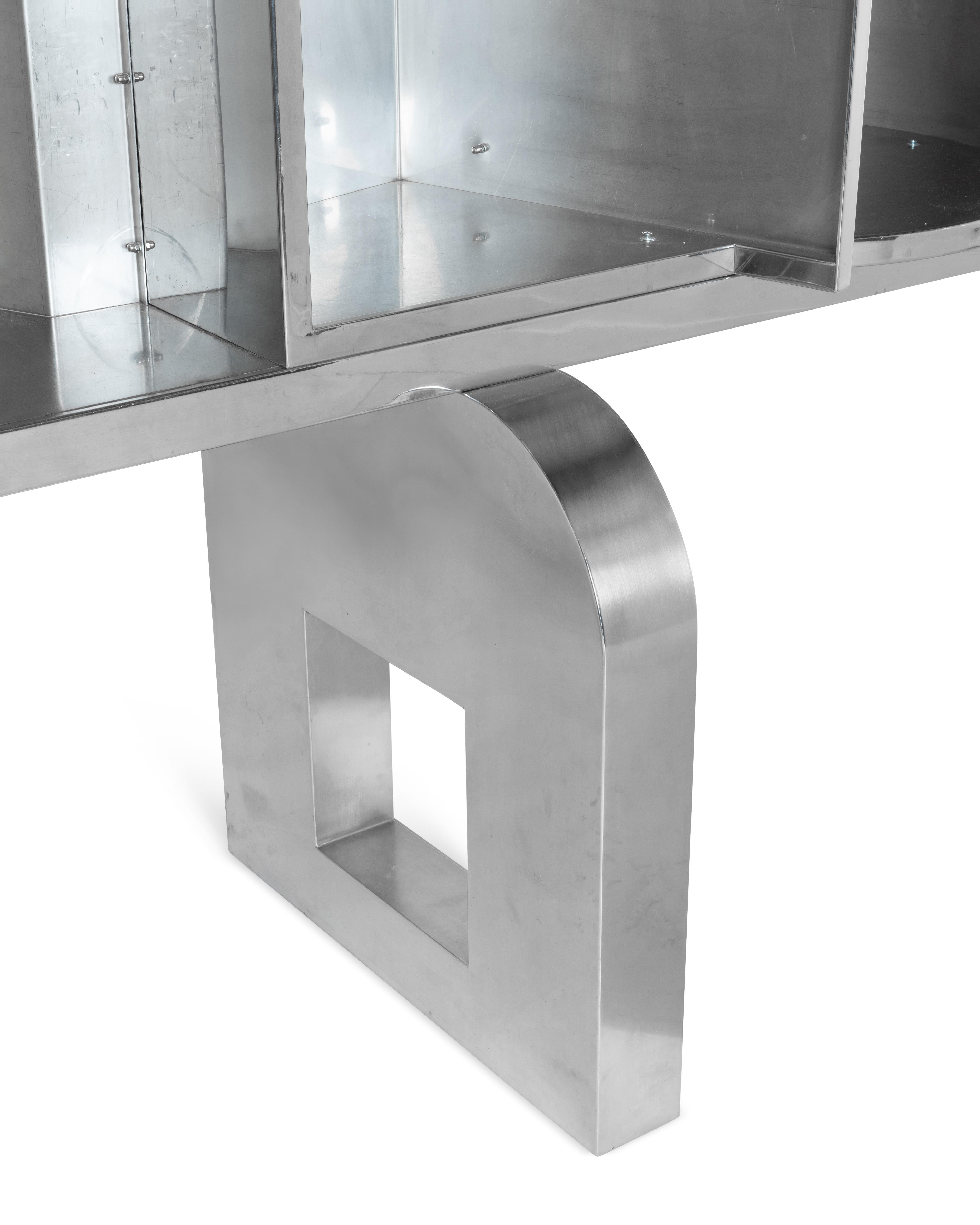 PROSPERO RASULO bar/counter in inox For Sale 4