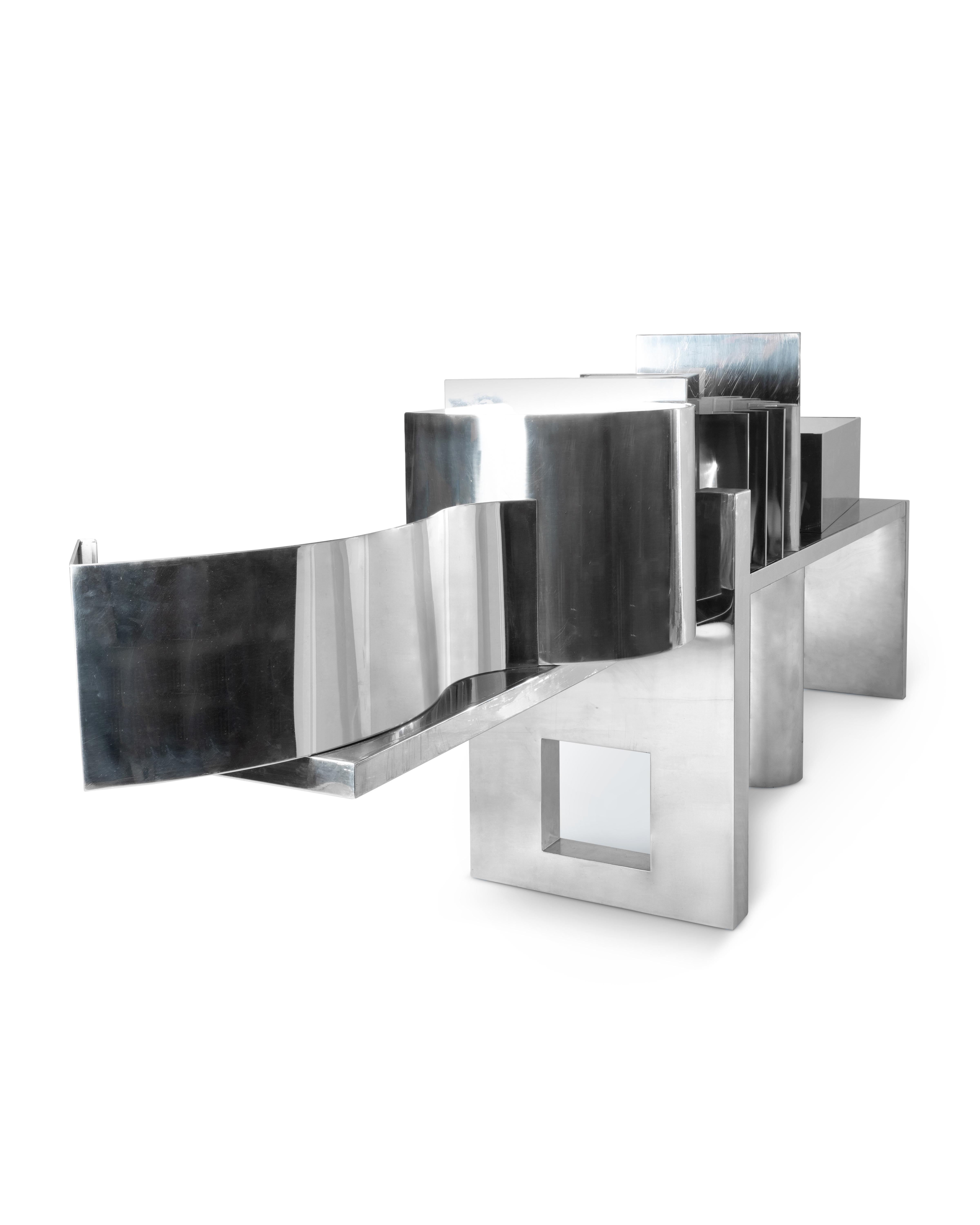 PROSPERO RASULO bar/counter in inox For Sale 1