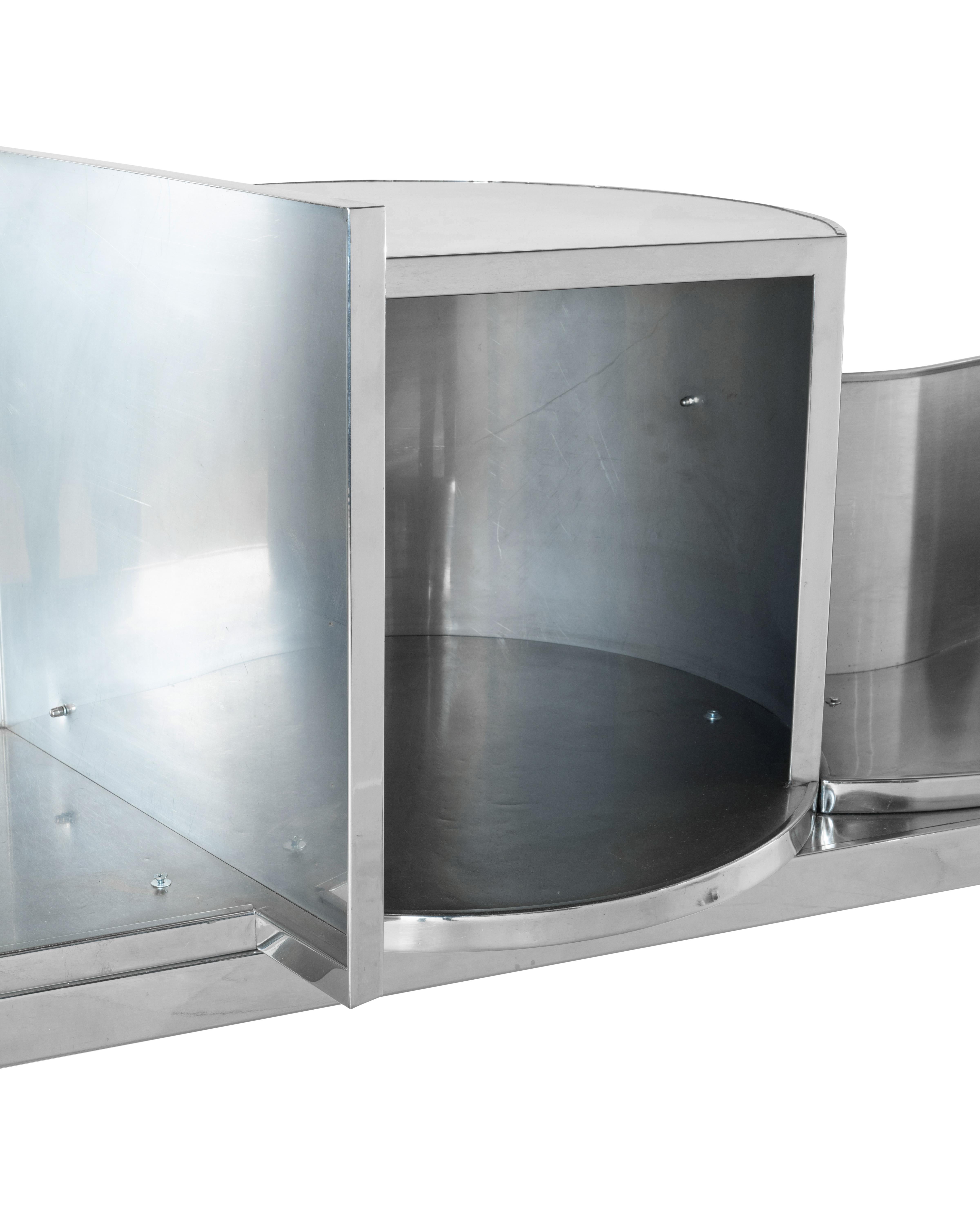 PROSPERO RASULO bar/counter in inox For Sale 3