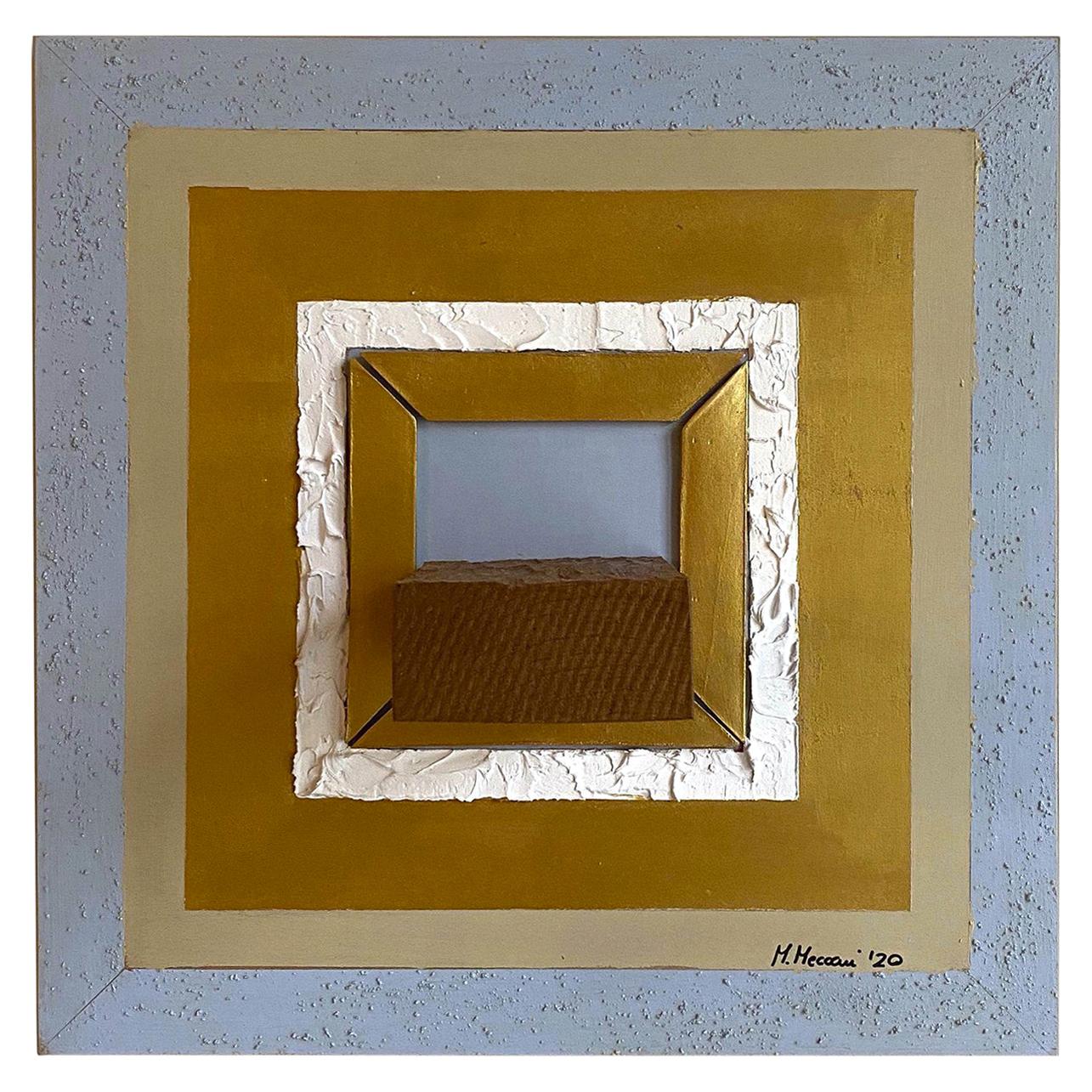 Dekorative Prospettico-Tafel und Regale von Mascia Meccani