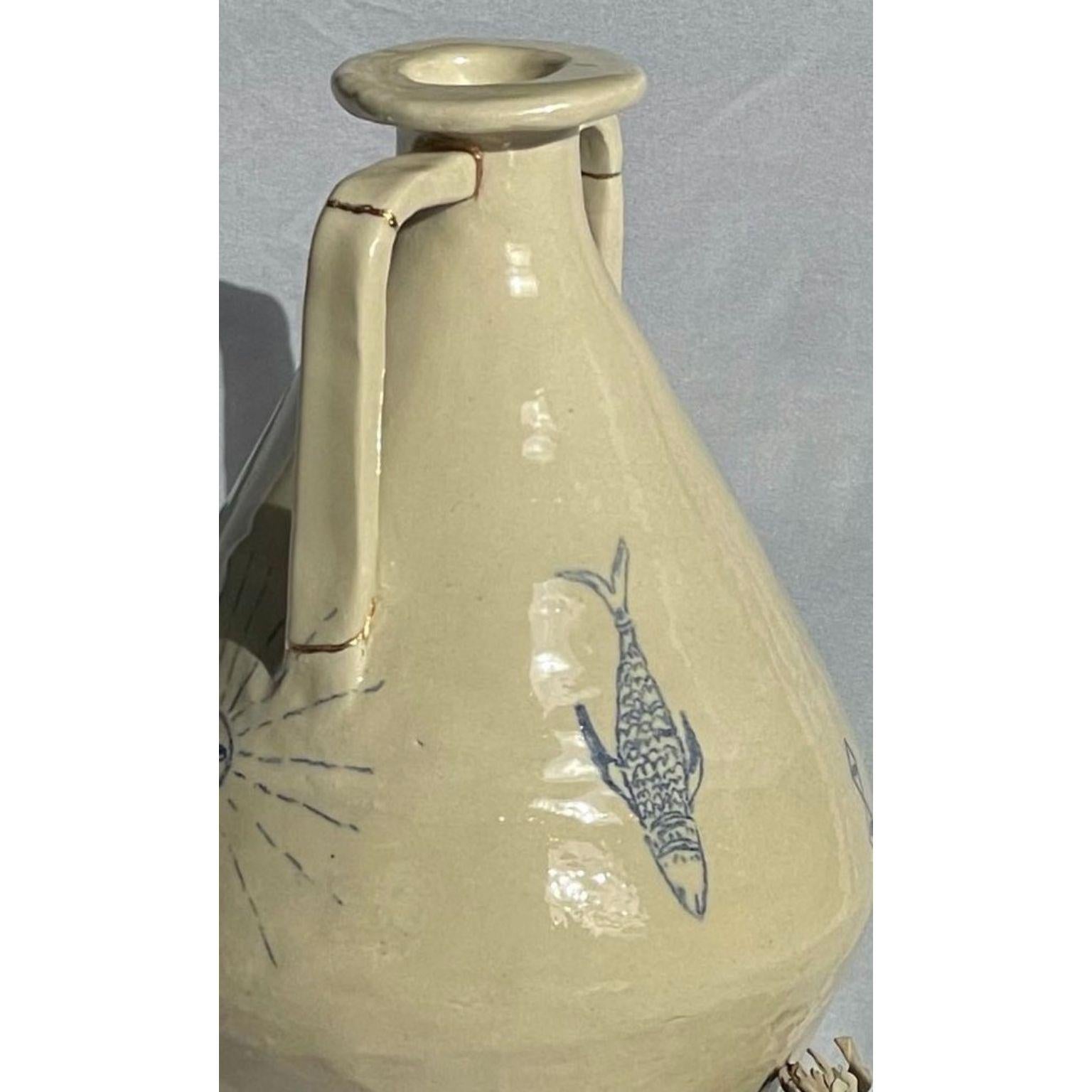 Canadian Protector Vase 2 by Solem Ceramics For Sale
