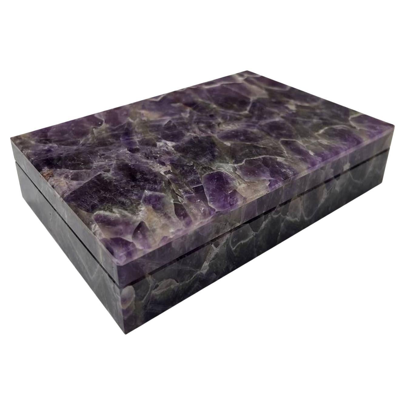 Joyero Protettore Amatista de Obsydian Stone