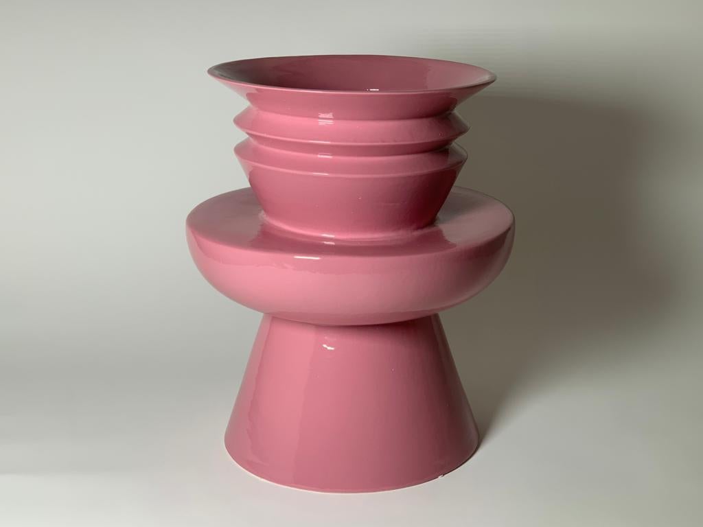 Italian Prototype Ceramic Vase Model Kyoto by Sergio Asti for Superego Editions