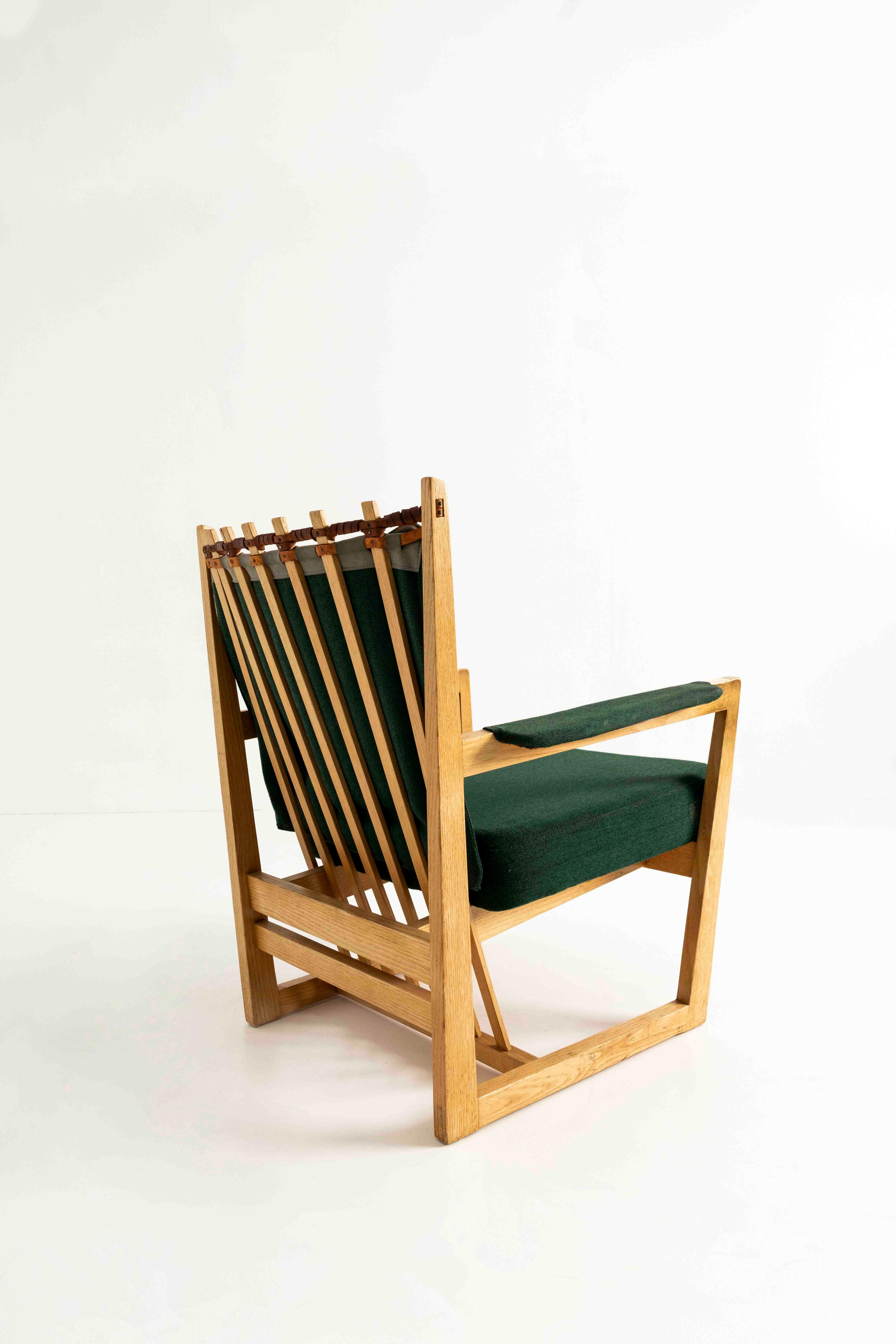 Rare Prototype Easy chair by Albert Haberer from the 1950s, Germany. Only three of them were made, and the chair comes from the previous home of Albert Haberer. In the end, this chair never got into production. You can see the handmade nature of