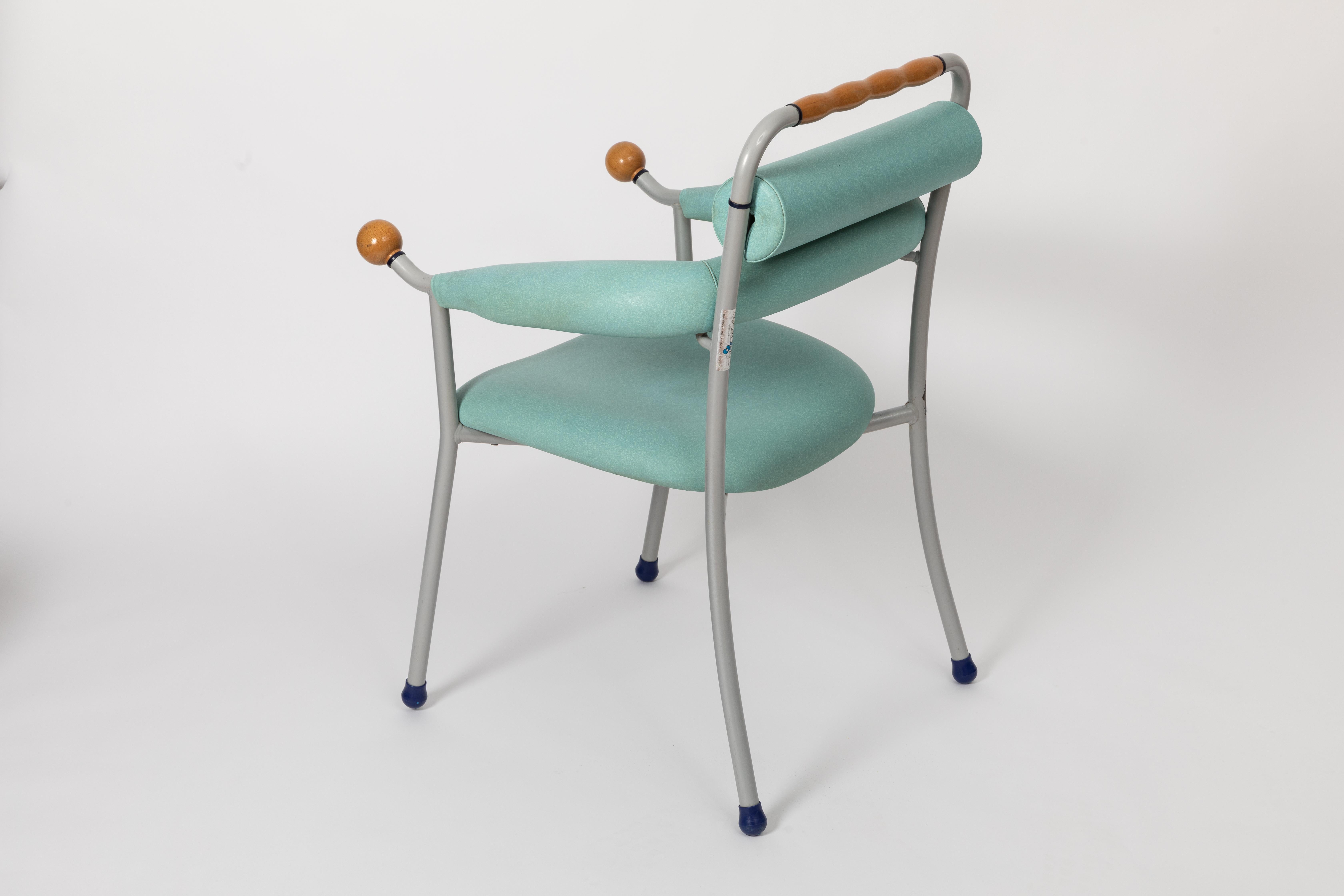 Métal Prototype de chaise de Masanori Umeda, années 1980 en vente
