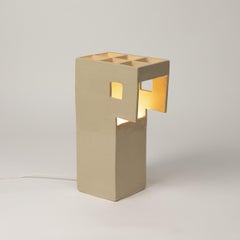 Prototype Ding Dong Table Lamp, ceramic, glazed stoneware, table light, handmade