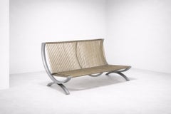 Prototype "FerroTipi" Serie Sofa with Corded Plastic Seat, Malacrida & Resmini