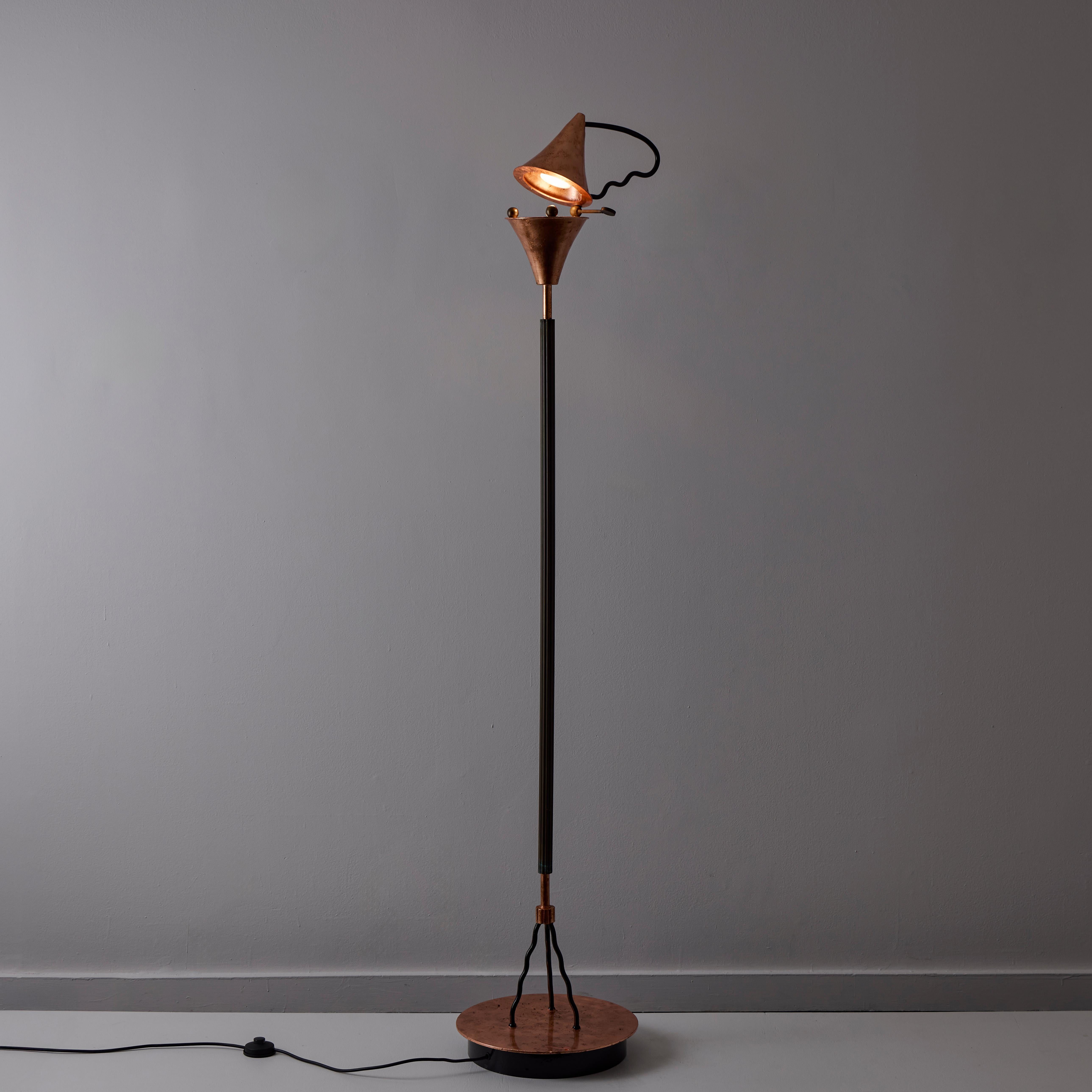 Brass 'Prototype' Floor Lamp by Ugo La Pietra for Banci For Sale