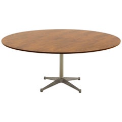 Prototype George Nelson Rosewood Round Dining or Conference Table, One of a Kind