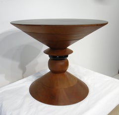 Prototype Herman Miller Turned Walnut Side / End Table