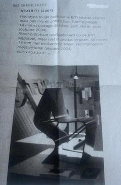 Prototyp Modell-Stuhl „Sexibiti“ von Bieke Hoet, Belgien 2004