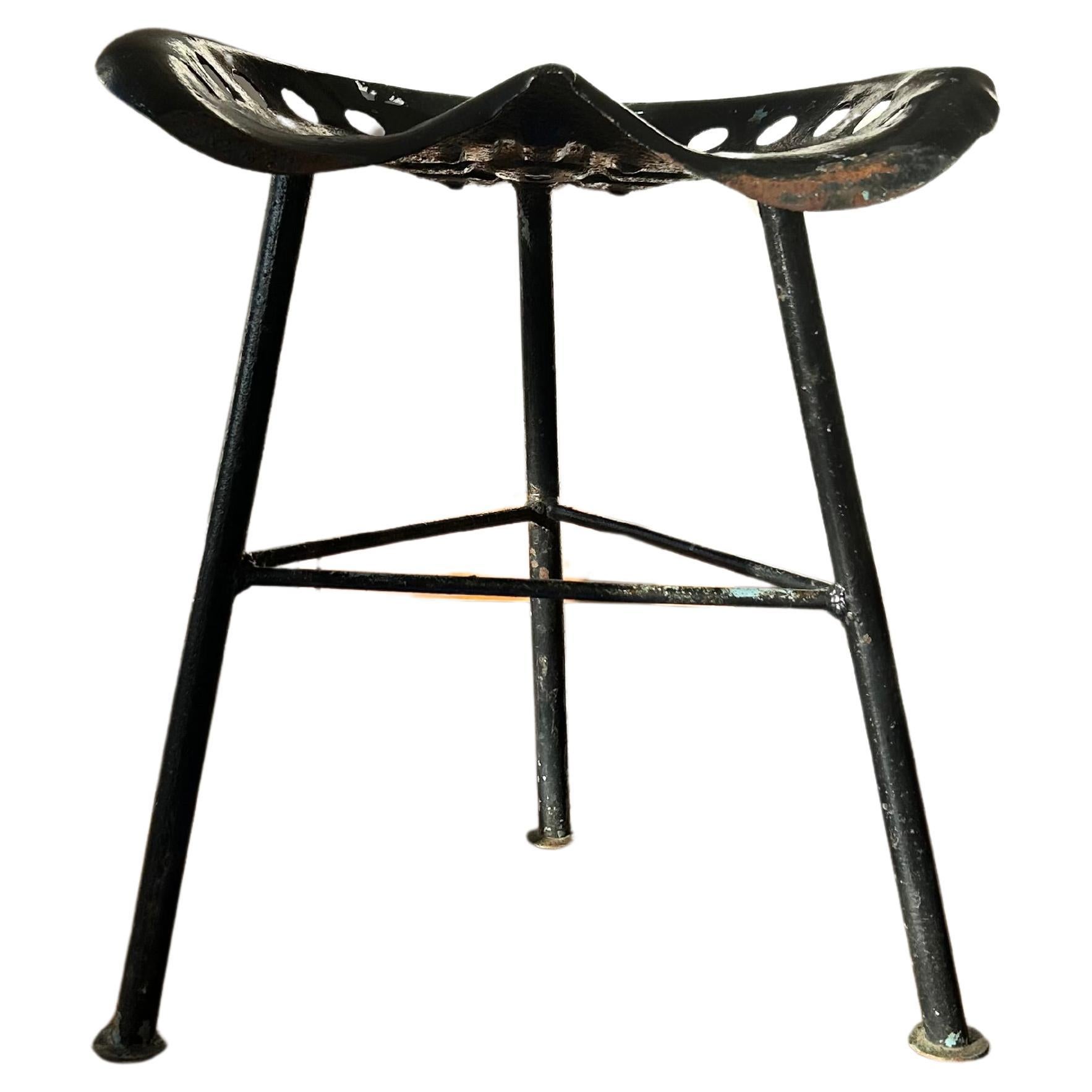 Prototype of a Mogens Lassen stool in lacquered metal, Denmark 1930’s