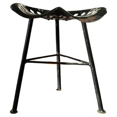 Used Prototype of a Mogens Lassen stool in lacquered metal, Denmark 1930’s