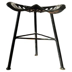 Prototype de tabouret en métal laqué de Mogens Lassen, Danemark, années 1930