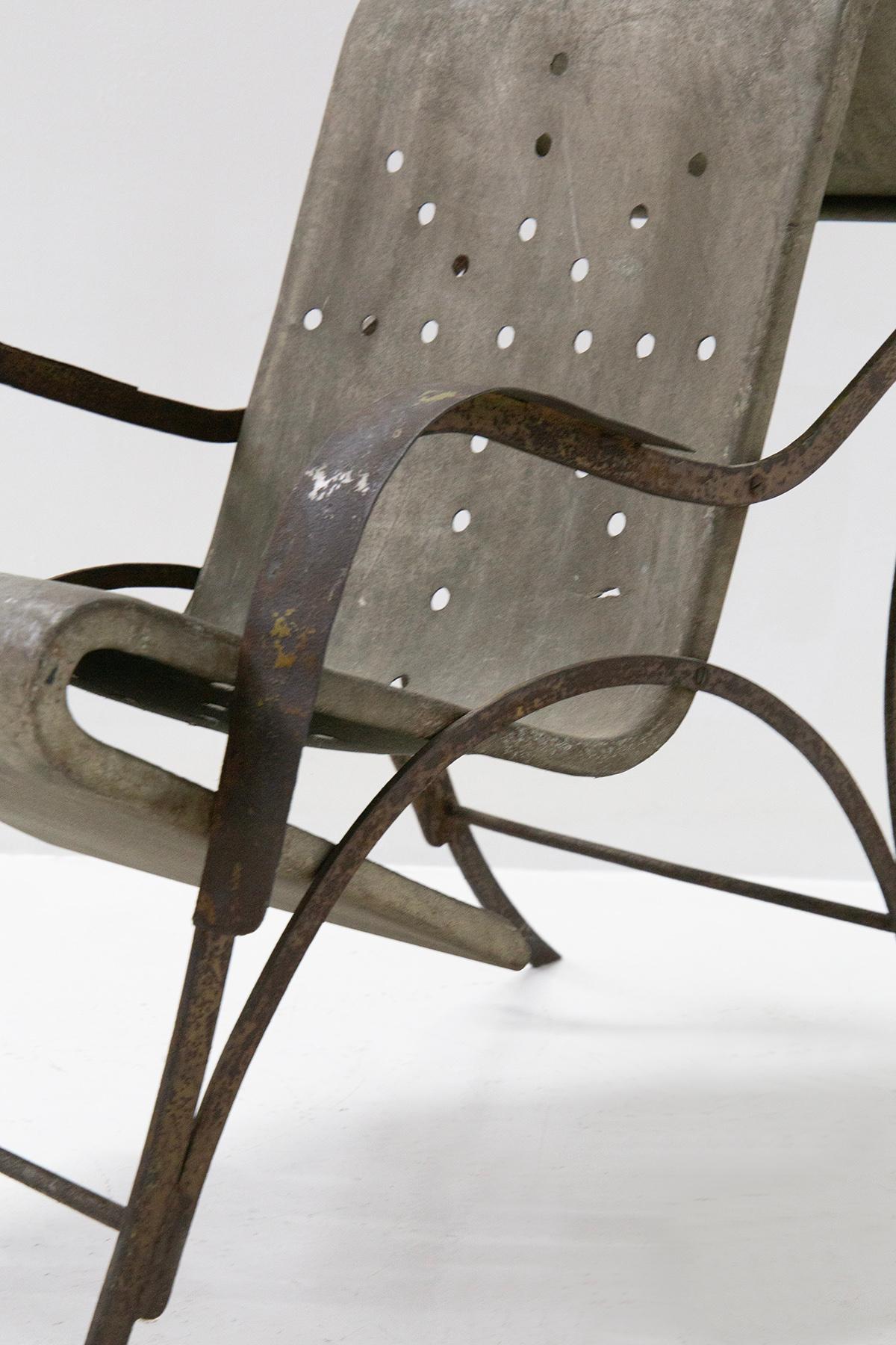 Prototipo de sillón de aluminio de Gabriele Mucchi en venta 3