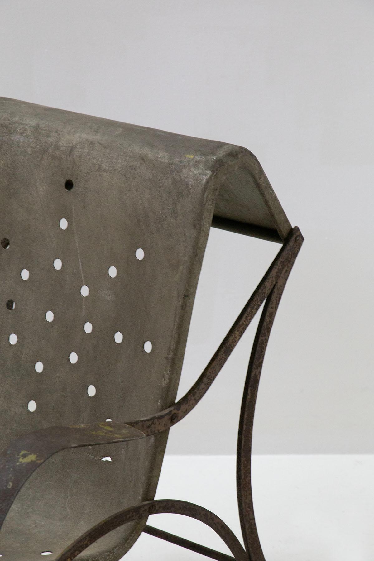 Prototipo de sillón de aluminio de Gabriele Mucchi en venta 2
