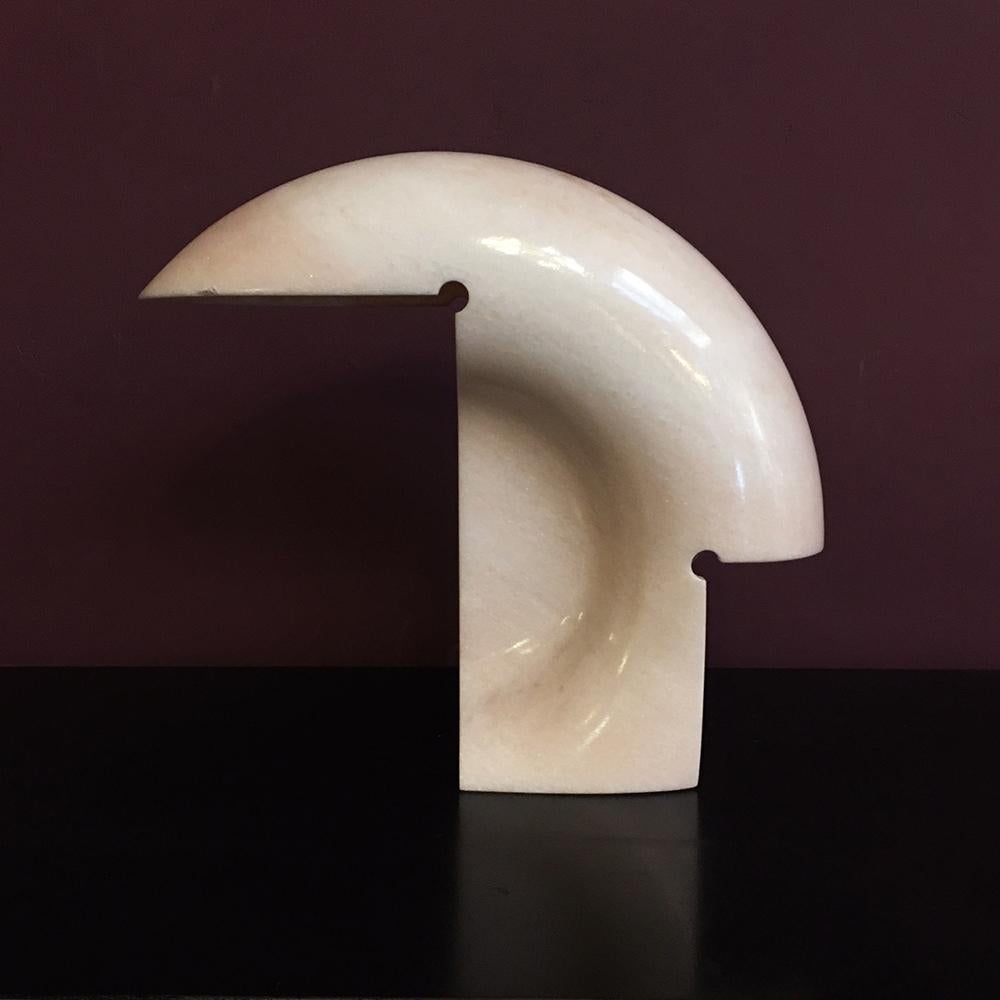 Prototype of Italian pink Portugal marble Biagio lamp by Scarpa for Flos, 1968
Table lamp mod. Biagio, direct and soft light with structure obtained from a single block of pink Portugal marble, statuary type.
Designed by Tobia Scarpa in 1968, for
