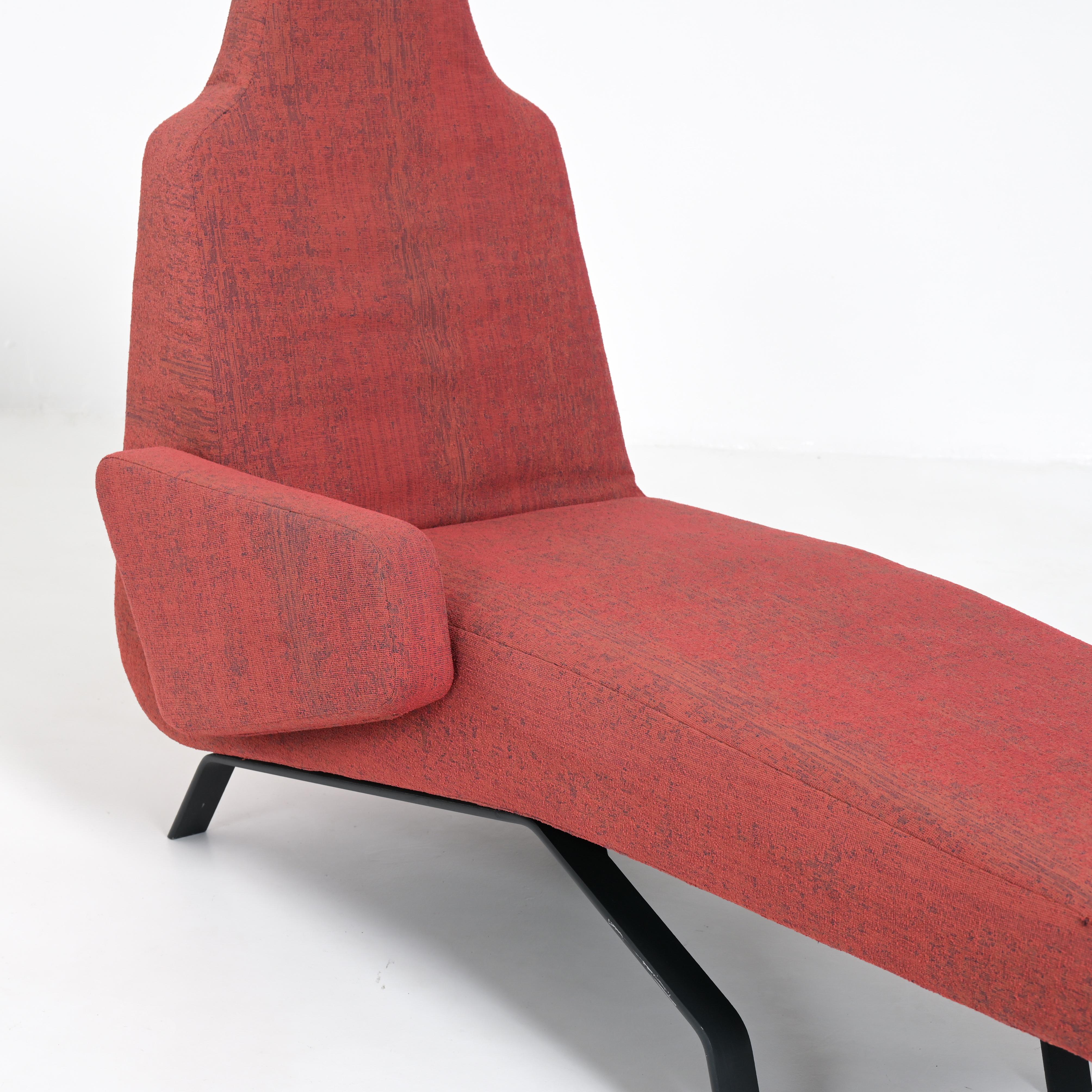 Prototype de chaise longue Scandy rouge de Fabiaan Van Severen pour Indera en vente 13