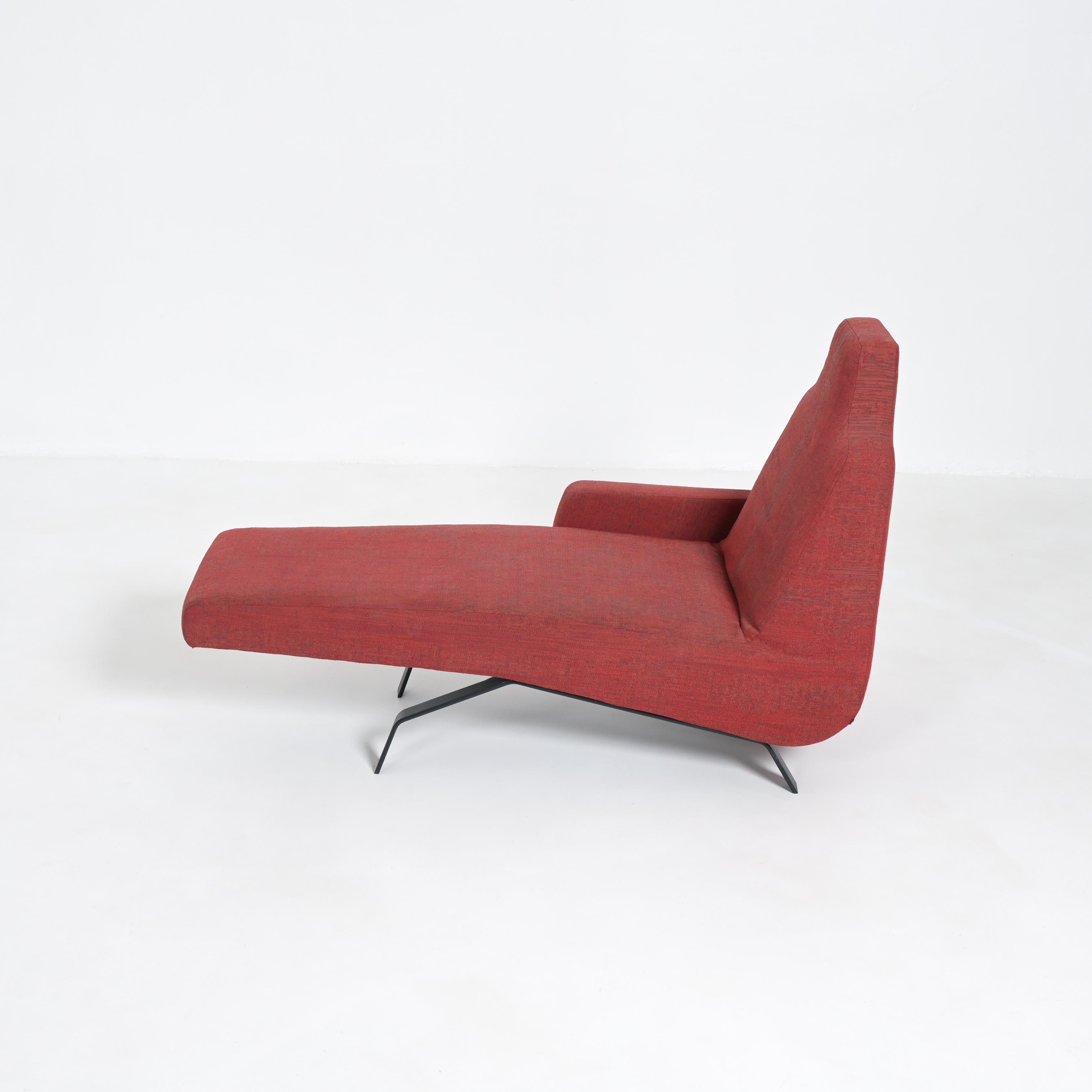 Belge Prototype de chaise longue Scandy rouge de Fabiaan Van Severen pour Indera en vente