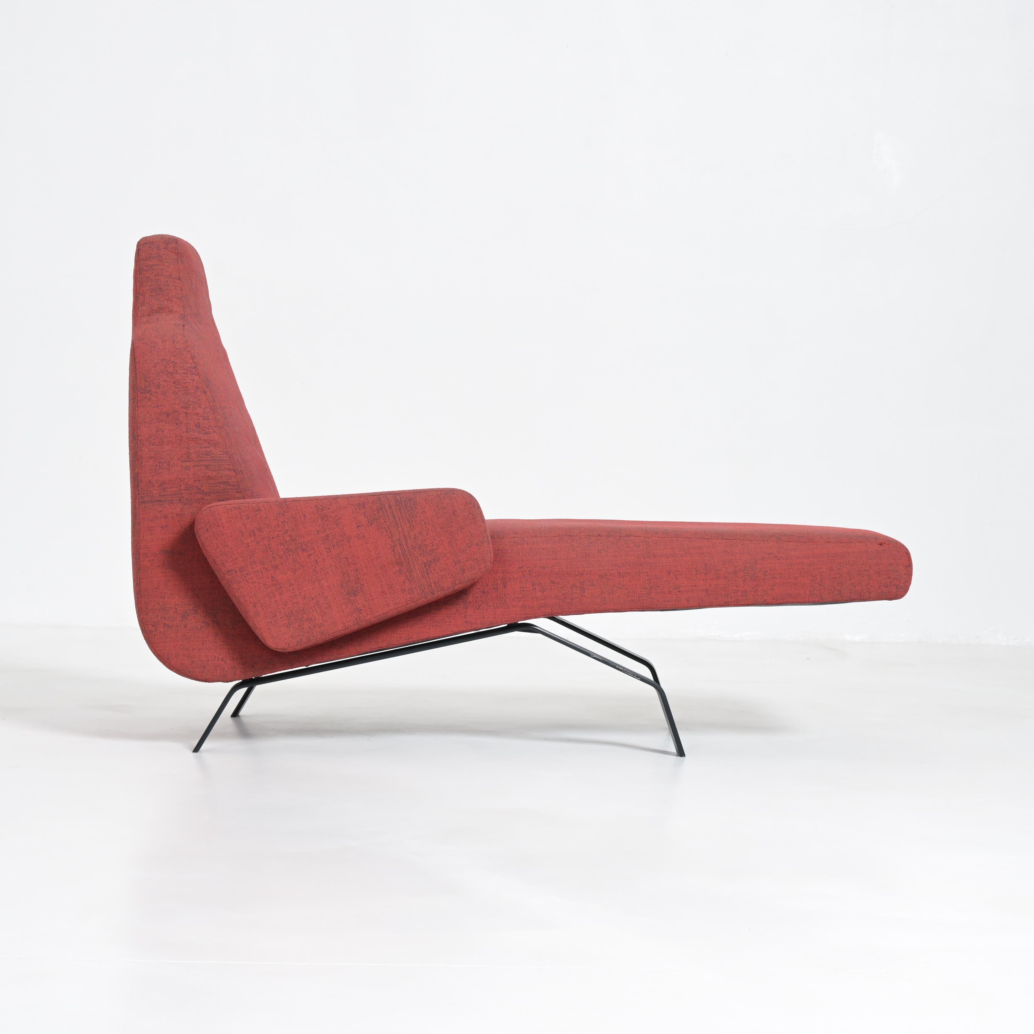 Prototype de chaise longue Scandy rouge de Fabiaan Van Severen pour Indera en vente 2